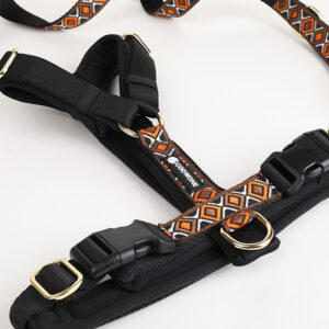 Custom Jacquard Fabric Y Front No Pull Dog Harness Fully Adjustable Straps Personalized Leash Custom Pet Products