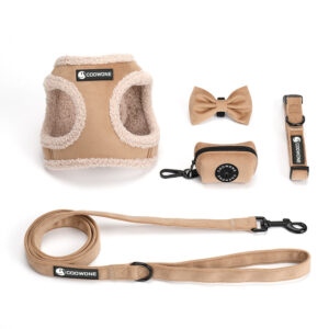 Dog Clothes Vest Harness Dog Walking Accessories Lead Fit Harness with Adjustable Neck Neoprene Harness Set