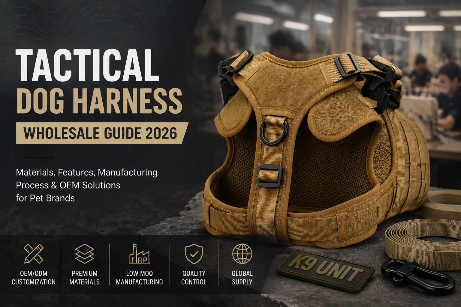 ‌tactical dog harness wholesale