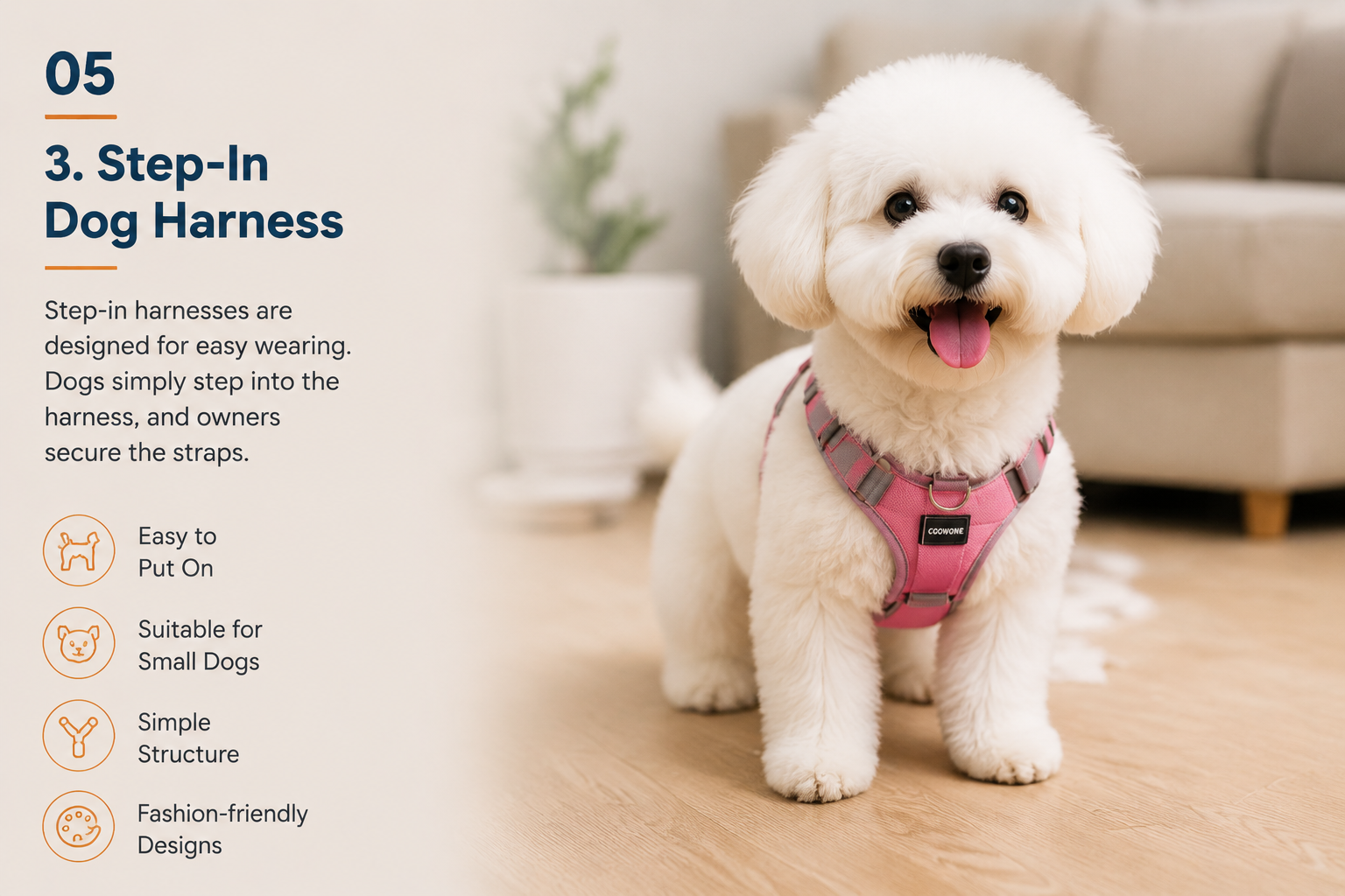 step in dog harness