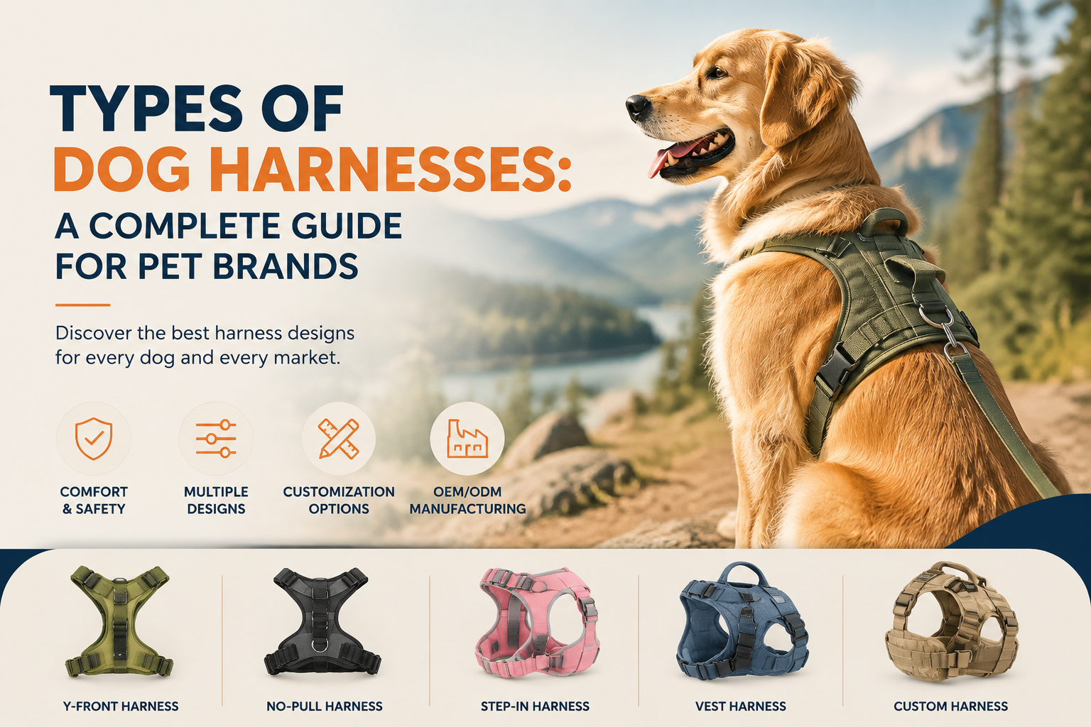 types of dog harnesses