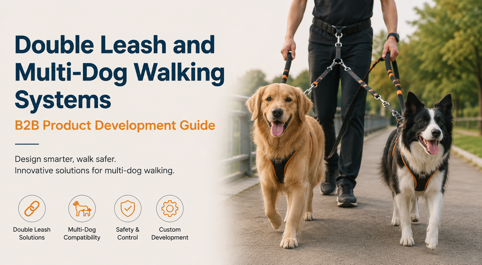 double leash and multi dog walking