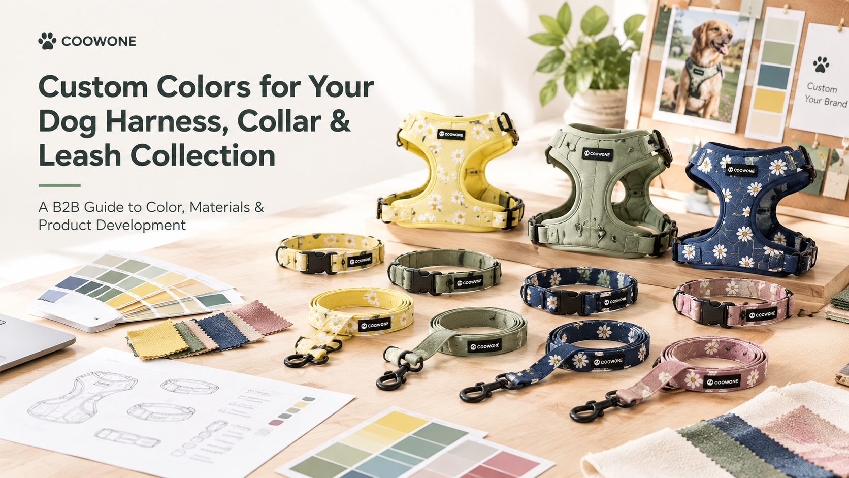 how to create custom colors for your dog harness collar leash collection